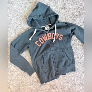 Women’s Dark Gray/washed Black Cowboys Hoodie size M